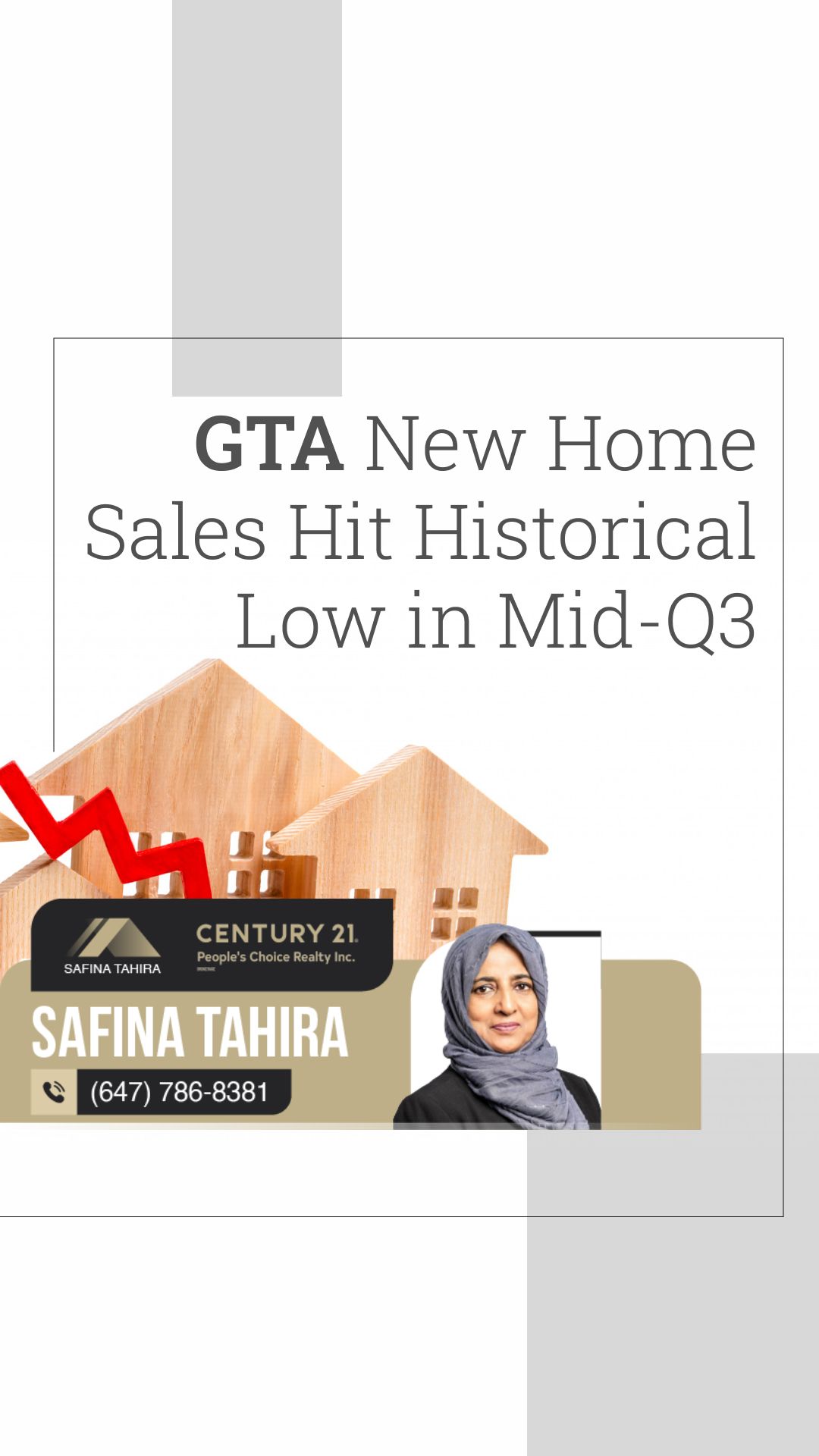 GTA New Home Sales Hit Historical Low in Mid-Q3