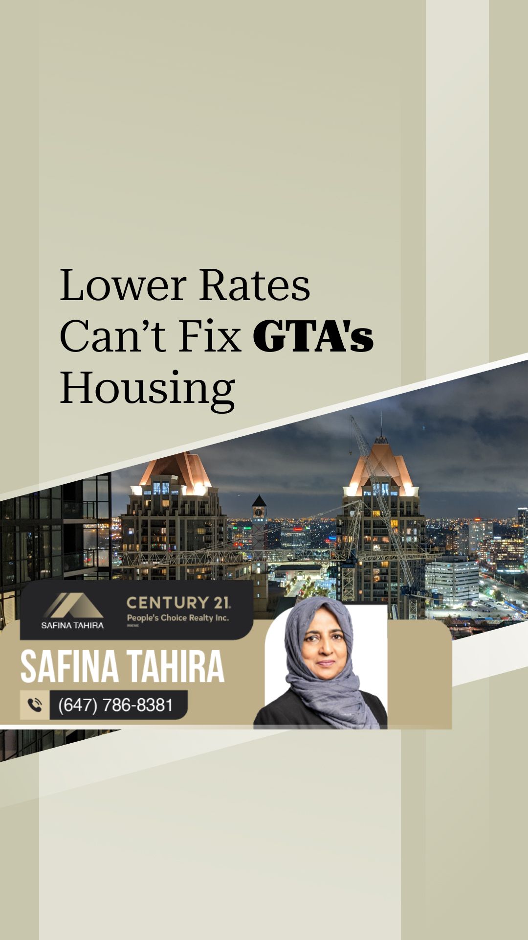 Why Won’t Lower Rates Fix GTA’s Housing Crisis?