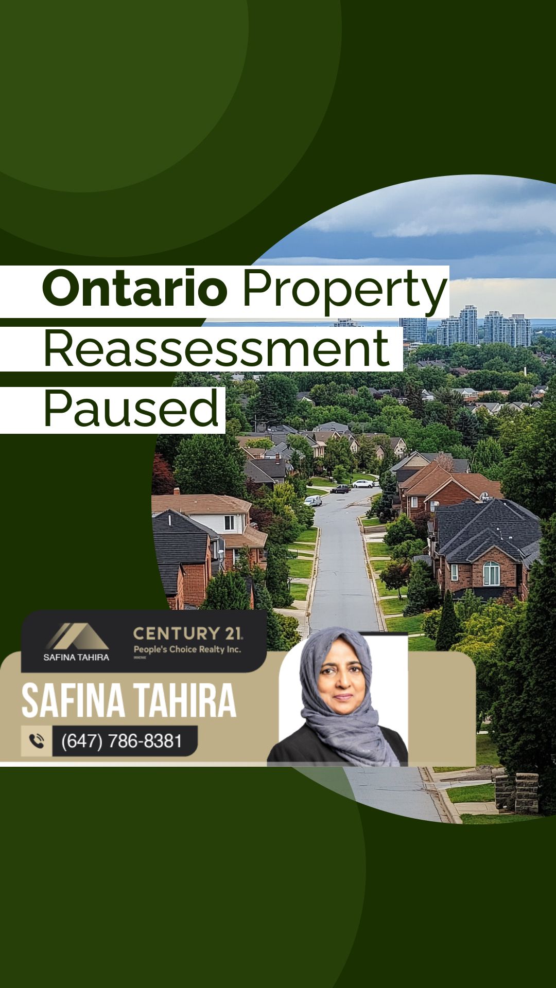 Ontario Property Reassessment Paused