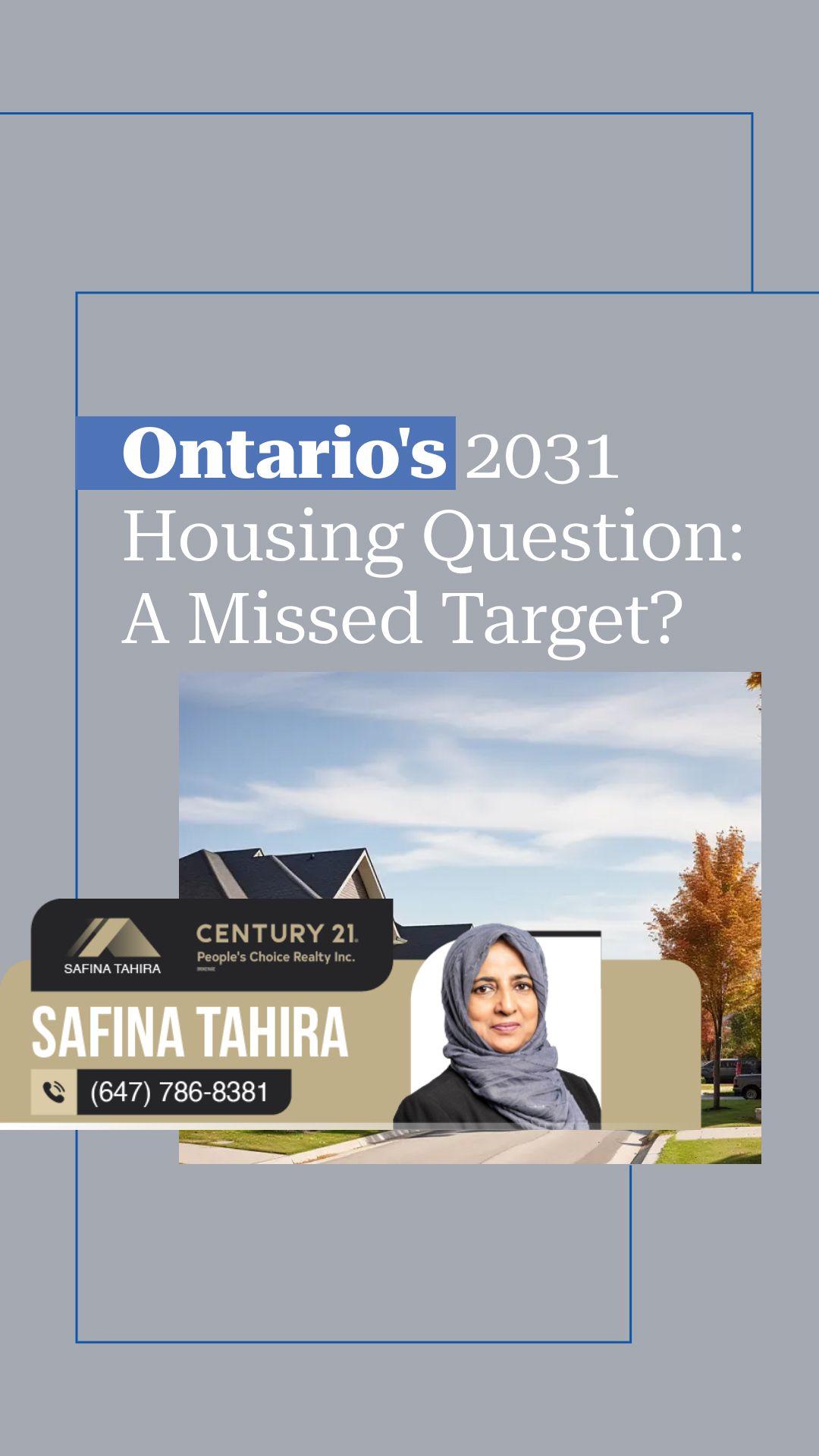 Ontario’s 2031 Housing Question: A Missed Target?