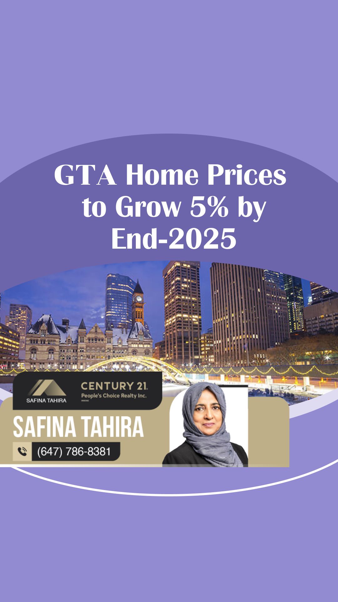 GTA Home Prices to Grow 5% by End-2025