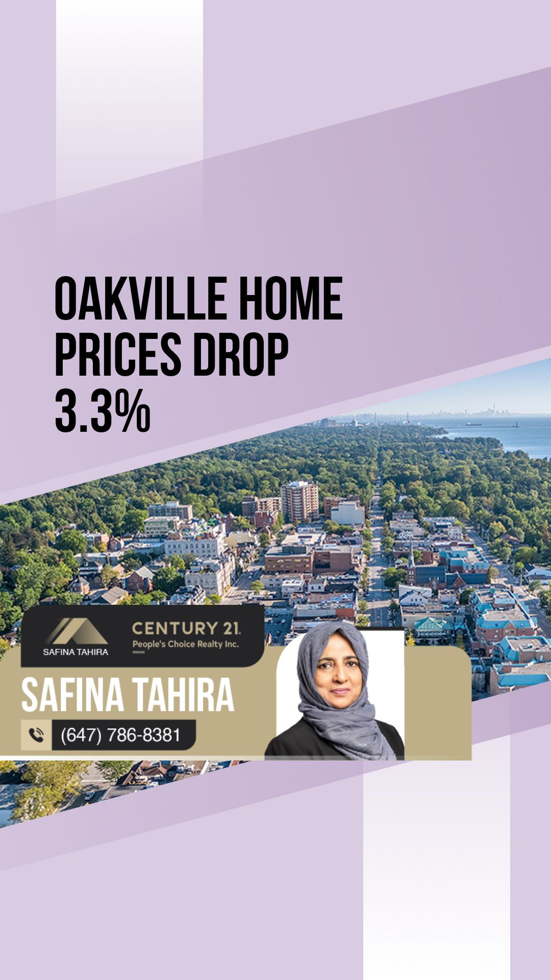Oakville Home Prices Drop 3.3% in Late-Q1